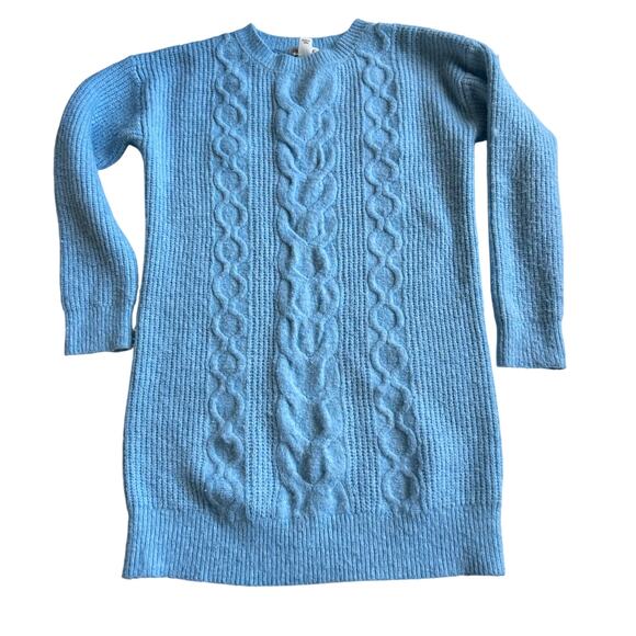 Cat & Jack Gray Cable Knit Sweater Dress - Size 8 - Picture 1 of 3